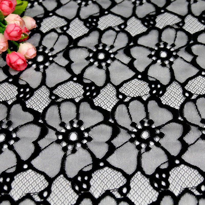 Lace Fabric Lace Trim Nylon Warp Knit for Apparel Wholesale Supplier 3